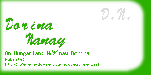 dorina nanay business card